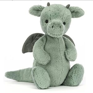 Jellycat Original Bashful Dragon 🐉 12.2x4.7x3.5" Soft and Plush NWT